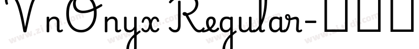 VnOnyx Regular字体转换